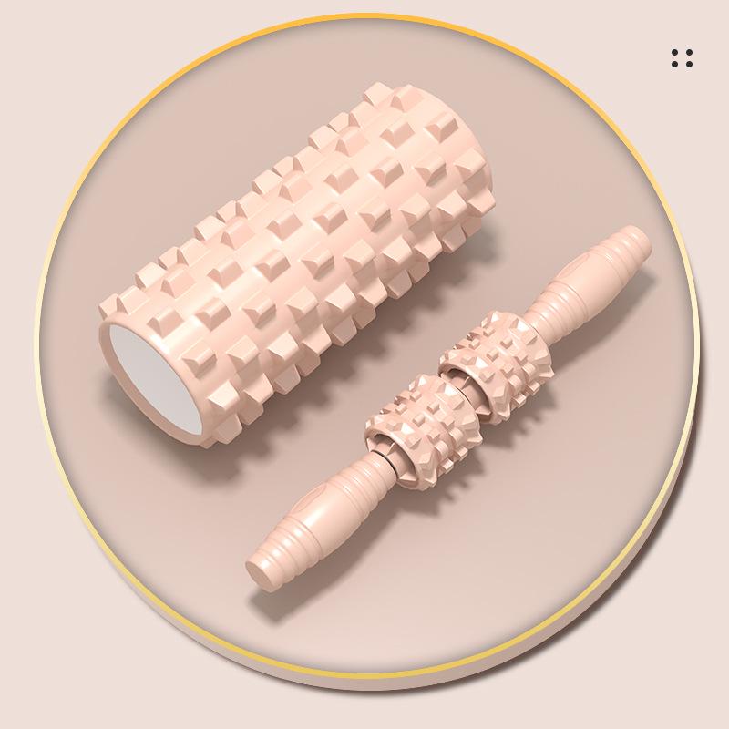 

3-Piece Foam Roller Set for Slim Calves & Pilates: Includes Yoga Column & Massage Stick, Available in 5 Colors