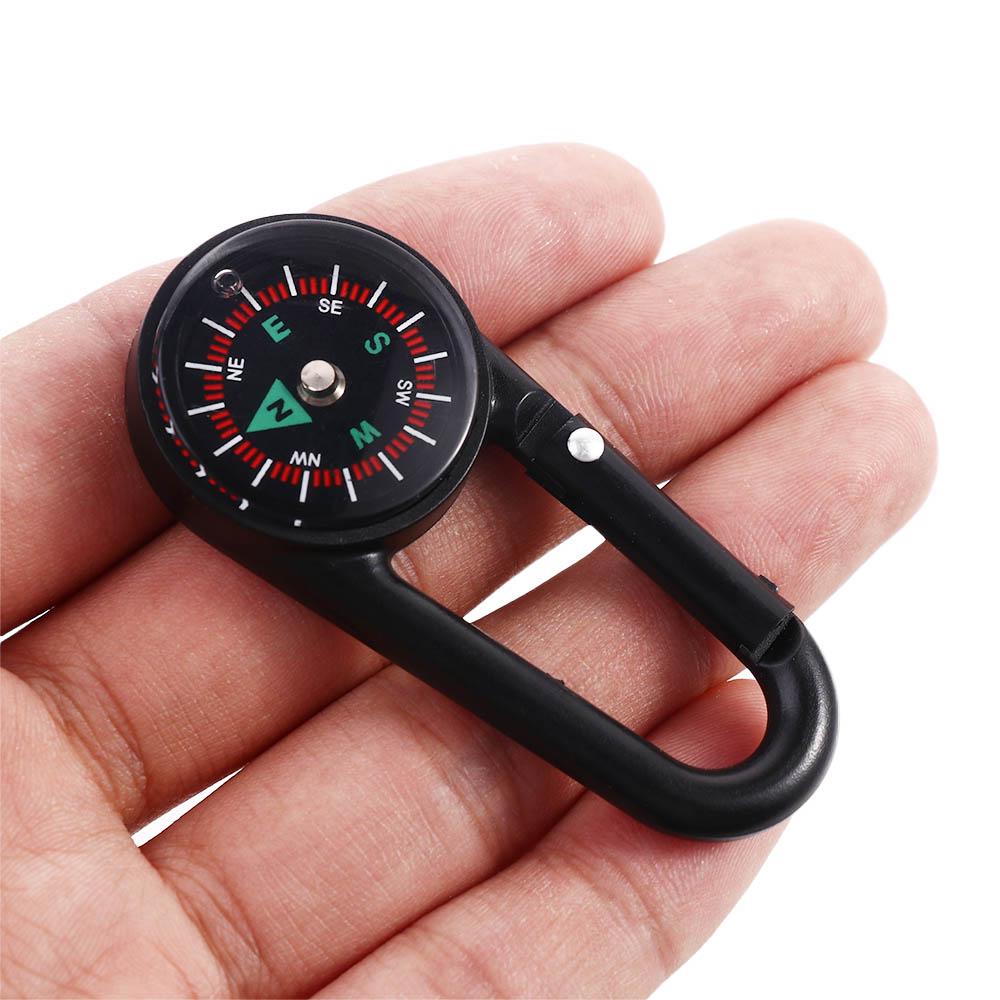 Plastic Buckle Compass Snap Hook North Needle Mini Compass Compass Camping Compass Hiking Compass