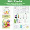 Magic Petal Flower Kit DIY Paper Flower Bouquet Kit 3D Dyed Blossoms with Colorful Petals Educational Floral Art Craft for Kids