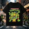 Unisex Teenage Mutant Ninja Turtles Print T-Shirt Casual Short Sleeve Crew Neck Tee Streetwear Tops Kids Tshirt Men T-shirts