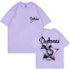 Rock Band Deftones Private Music Graphic T-shirt Snake Print T Shirts Unisex Women Casual Cotton Vintage T-shirts Oversized Tshirt