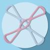 Resistance Bands Yoga 8 Word Tension Device Back Training Rope Open Neck Stretch Belt Silicone Fitness Equipment Arm Exercise