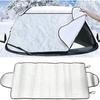 Car Windshield Ice and Sun Protection Cover, Front & Rear Window Shield, Anti-snow Anti-UV Blocking Protective Cover for Automobiles