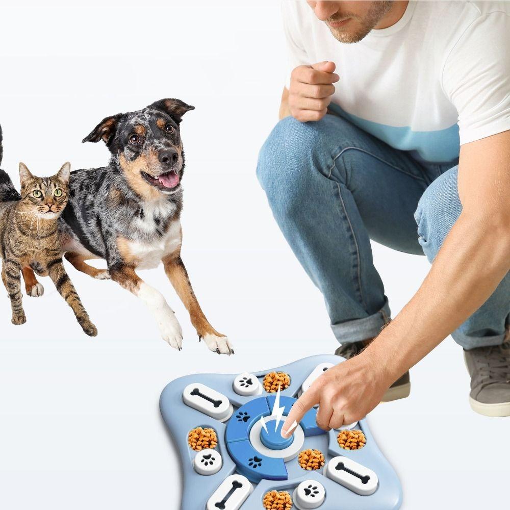 Sound-producing Dog Puzzle Toys with Non-slip Mat Dog Food Dispenser Dog Toys Slow Feeder  Training