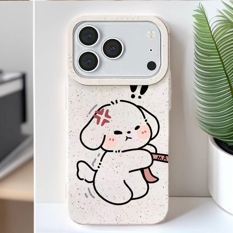 Coque Souple Chiot en Colère pour iPhone 17, 16 Pro Max, 15 Pro, 14, 13 Housse Mignonne pour Apple