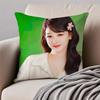 Fashion and elegant Chinese actress YYang Zi Cushion Cover Pillowcase Antidustmite Invisible Zipper Short Plush Sofa Cushion