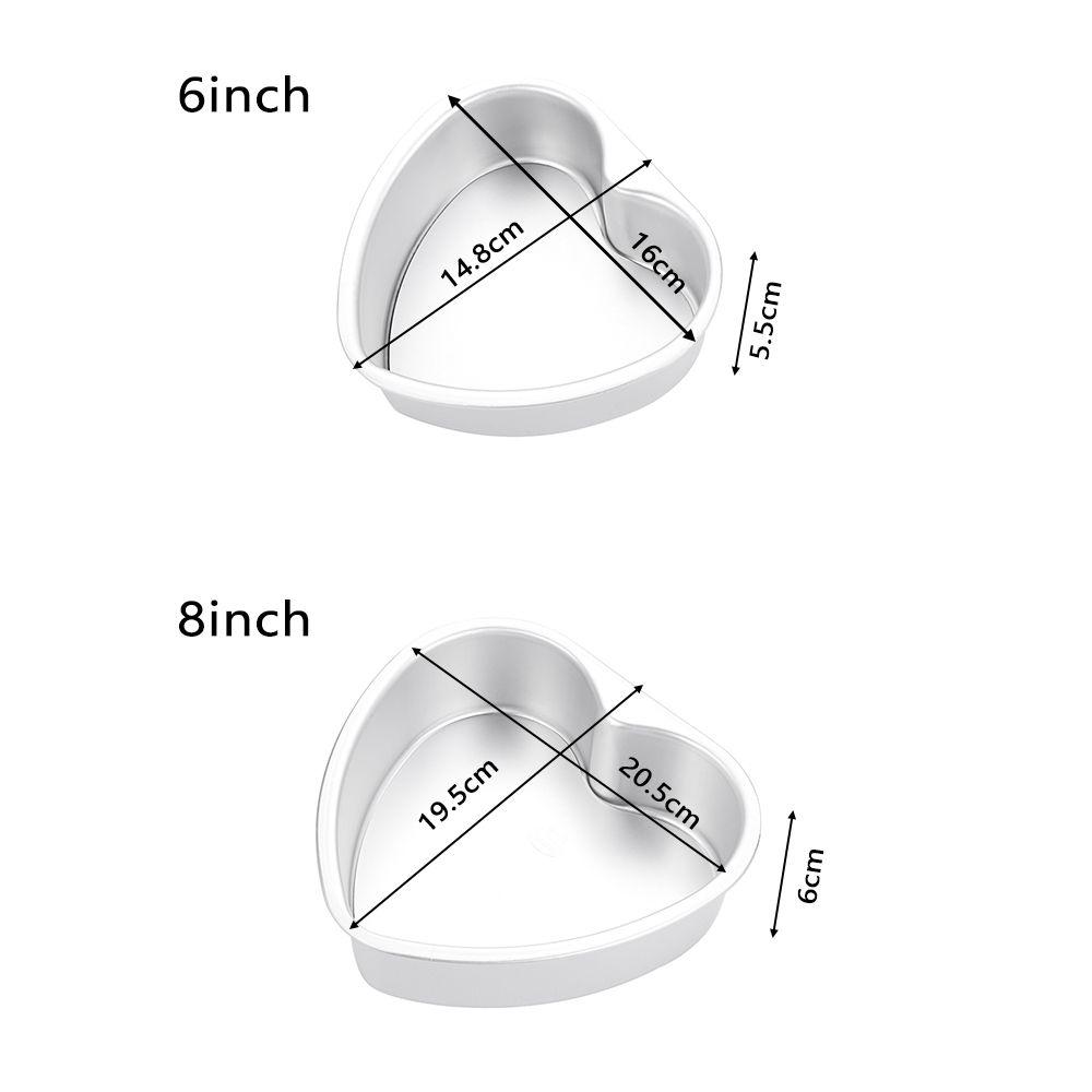 Husholdning Hjem&Kjøkken Cheesecake Bakeform Kakebrett Anodisert Aluminium Hjerteformet Kakeform