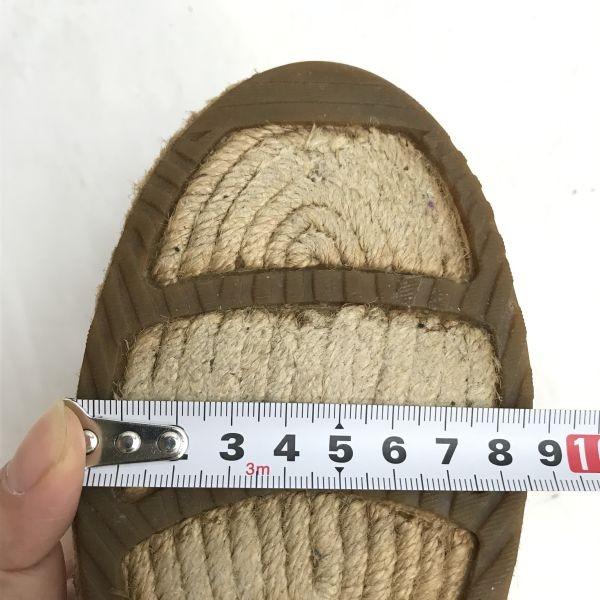 UGG Espadrilles Jutesohle Slipper Gold x Beige Größe US6 (23,0 cm)(GEBRAUCHT)