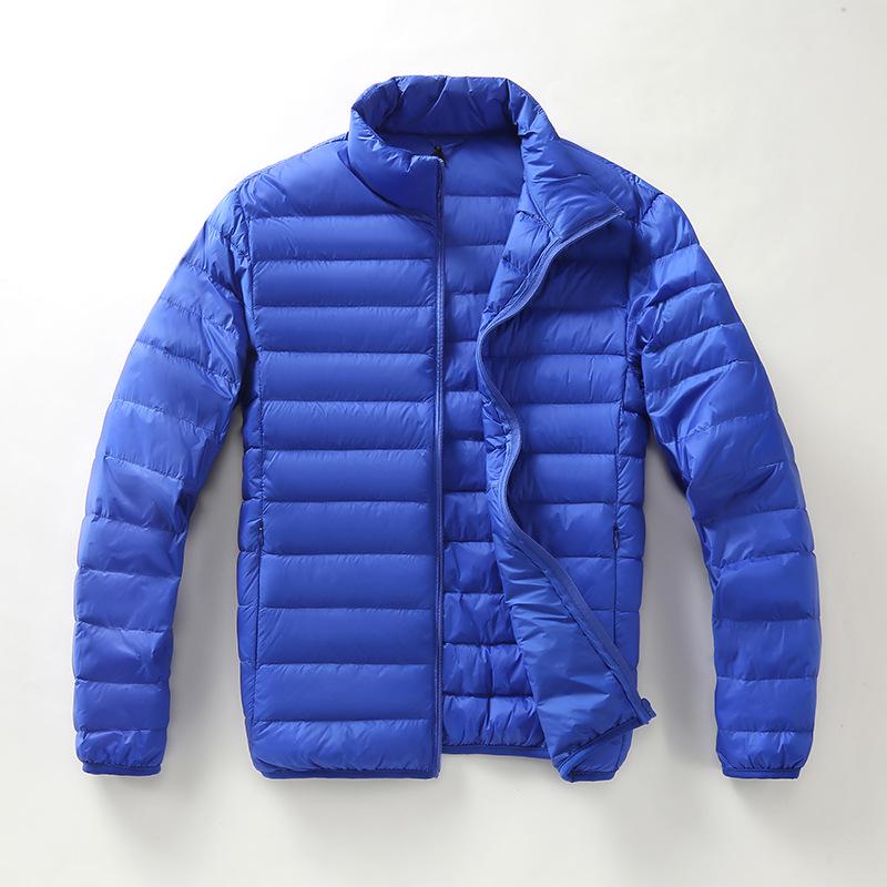 Men's Short Winter Down Jacket - 90% White Duck Down, Lightweight, Warm, Plus Size Available
