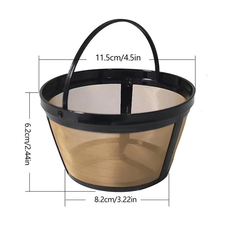Coffee Filter Basket Stainless Steel Mesh Nylon Coffee Filter Machine Reusable Tea Coffee Filter Screen Coffee Accessories