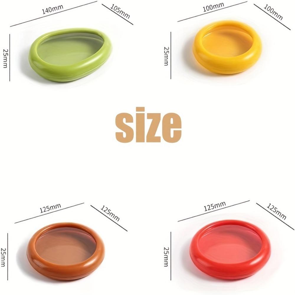 Silicone Fruit Box Set 4Pcs - Large, Transparent, Airtight, Reusable, BPA-Free