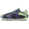 FUTURE 7 PLAY FG Firm Ground Artificial Turf Abrasion Resistant Soccer Shoes Unisex Gray Purple Green 107939-03