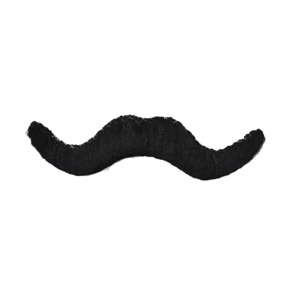 Multi-style Black Adhesive Fake Beard - Festival Party Costume Prop with Realistic Small Beard and Double-sided Tape