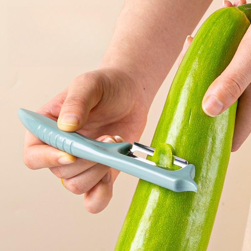 Multi-colored Melon and Fruit Planer Household Kitchen Supplies, Multi-purpose Stainless Steel Vegetable Peeler