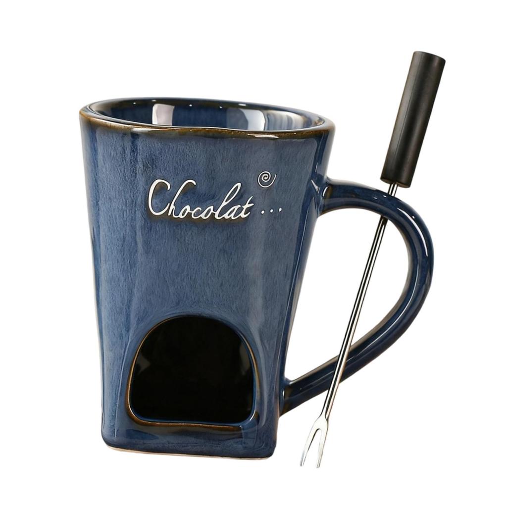 Chocolate Fondue Mug Kitchen Appliances Birthday Home Snack Butter Warmer Wedding Dessert