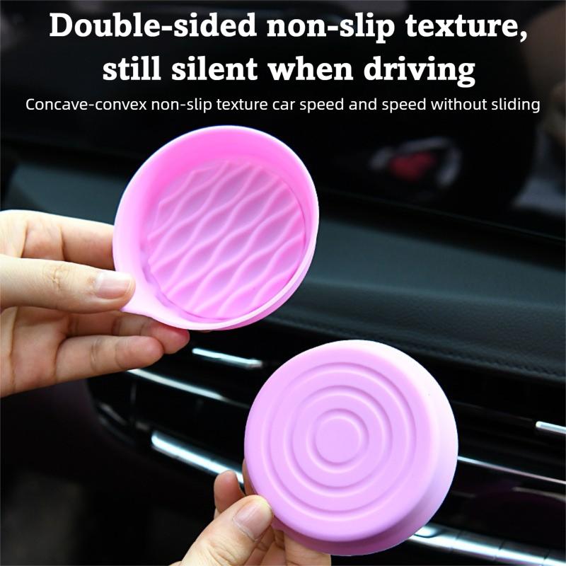 Wavy Car Cup Holder Coaster Silicone Cup Holder Insert Universal Non-Slip Cup Holders Auto Accessories Interior Silent Cup Pad