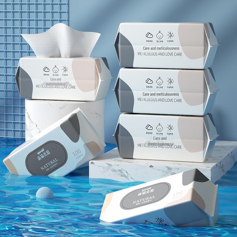Dual-Use Cotton Face Towels: Thick, Disposable, Wet & Dry for Beauty Salon