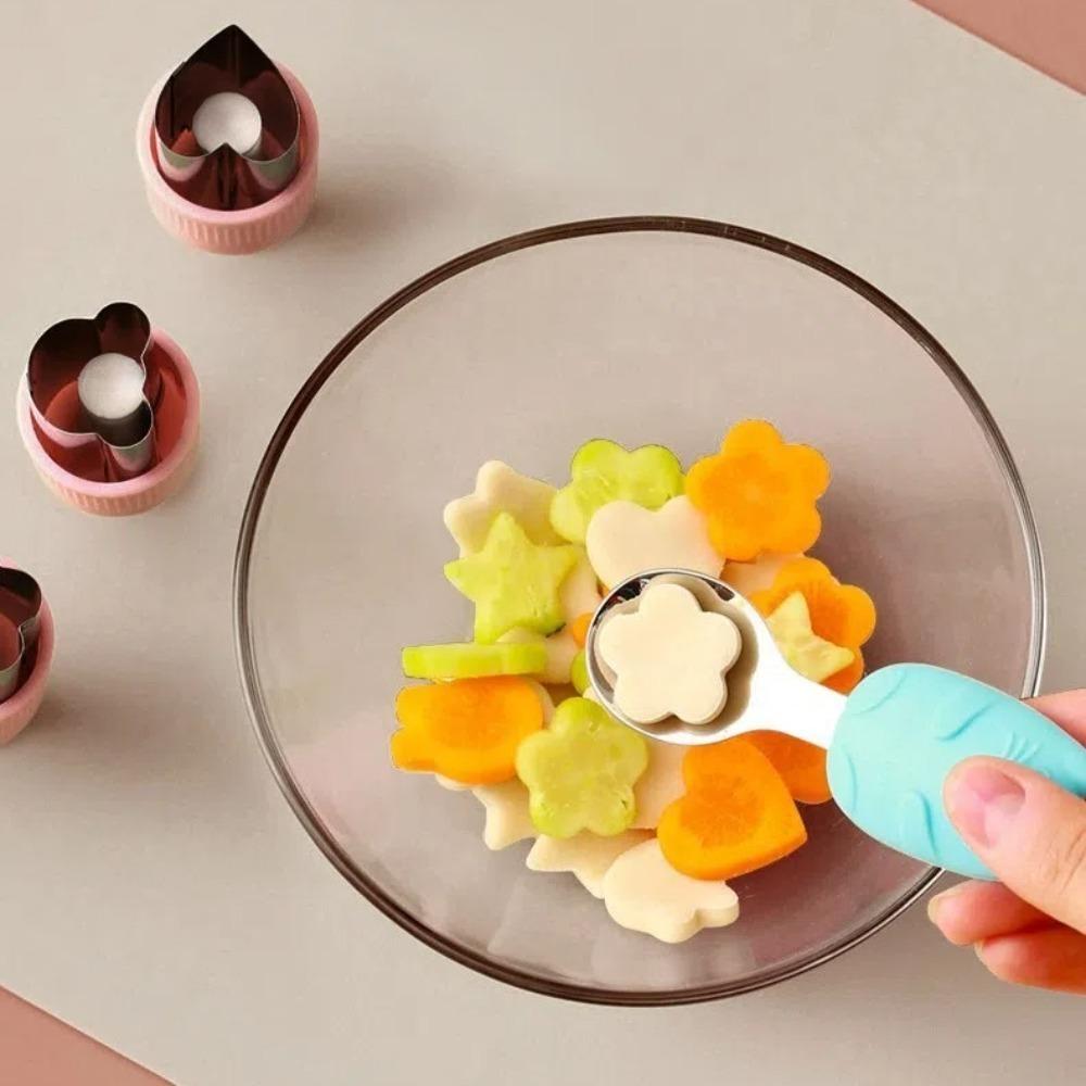 5pcs DIY Food Embossed Mold Press Type Biscuit Cutting Die Quality Vegetable Fruit Cutter
