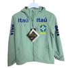 Brazil National Team Style Windbreaker Jacket Long Sleeve Soccer Training Outfit Unisex Adult Football Warm-Up Coat