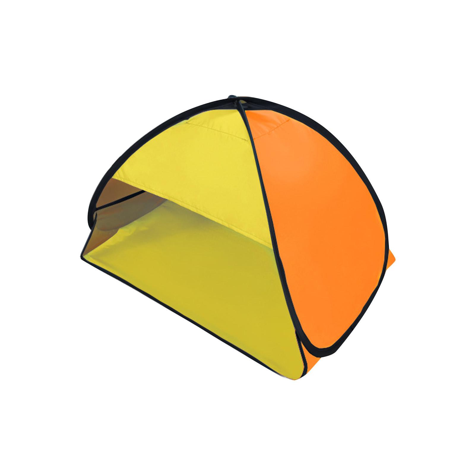 

Пляжный солнцезащитный тент, мгновенный солнцезащитный навес на молнии, пляжное кресло, УФ автоматическая теневая палатка-навес для пикника на открытом воздухе, пляжного кемпинга One Size жёлтый