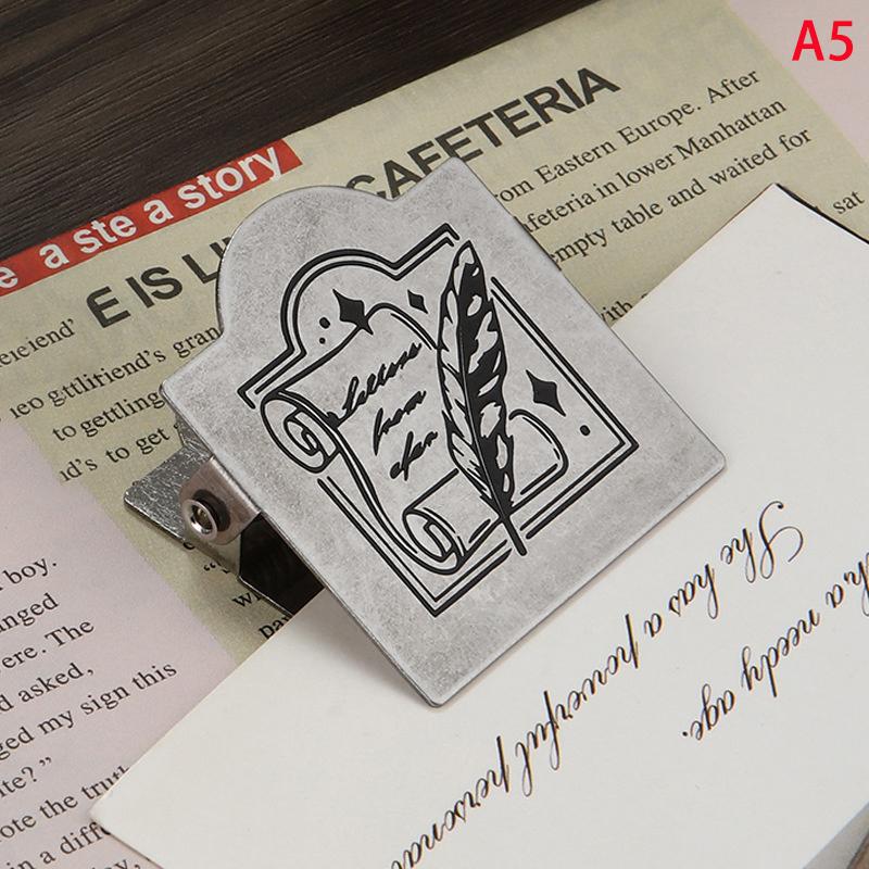 Retro Metall Binderklammern Foldback Notizen Briefablage Büroklammer Bindeklammern Scrapbook-Klammer Schreibwaren Aufbewahrungsklammer
