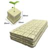 100pcs Stonewool Hydroponic Grow Media Starter Cubes Plant Cubes Soilless Substrate Seeded Rock Wool Plug Seedling Block