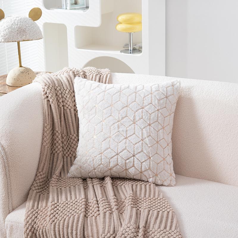 Nordic-style Sofa Atmosphere Decoration Pillowcase Christmas Dutch Velvet Pumpkin Cushion Bay Window Backrest