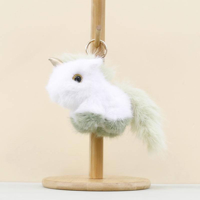 Plush Keychain Unicorn Soft Stuffed Toy Backpack Charm With Pp Cotton For Girls