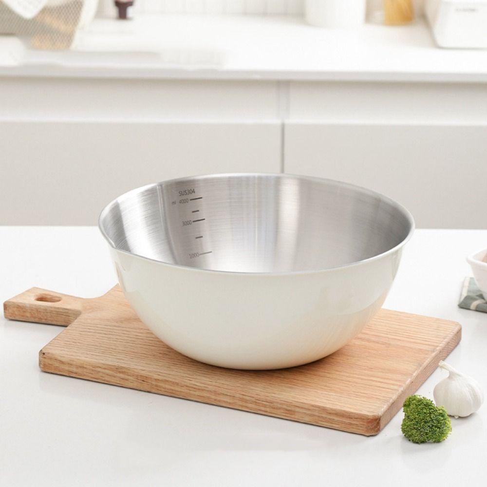 Anti-scalding Salad Mixing Bowl Sets Large Capacity Kitchen Storage Bowls  Salad Making