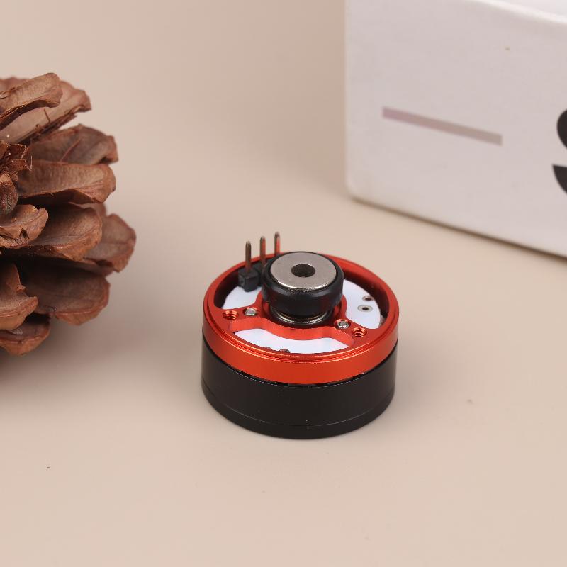 L28mm Magnetic External Rotor Gimbal Brushless Motor 3-Phase 330KV 2204 Brushless Motor 4mm Hollow Shaft Rotation Limit 290°