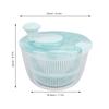5L Manual Vegetable Washer Spinner, Large Lettuce Dryer, Mixer for Vegetables, Herbs, Berries, and Fruits, with Non-Slip Base