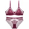 LangSha French Style Lace Wireless Push-Up Bra Set