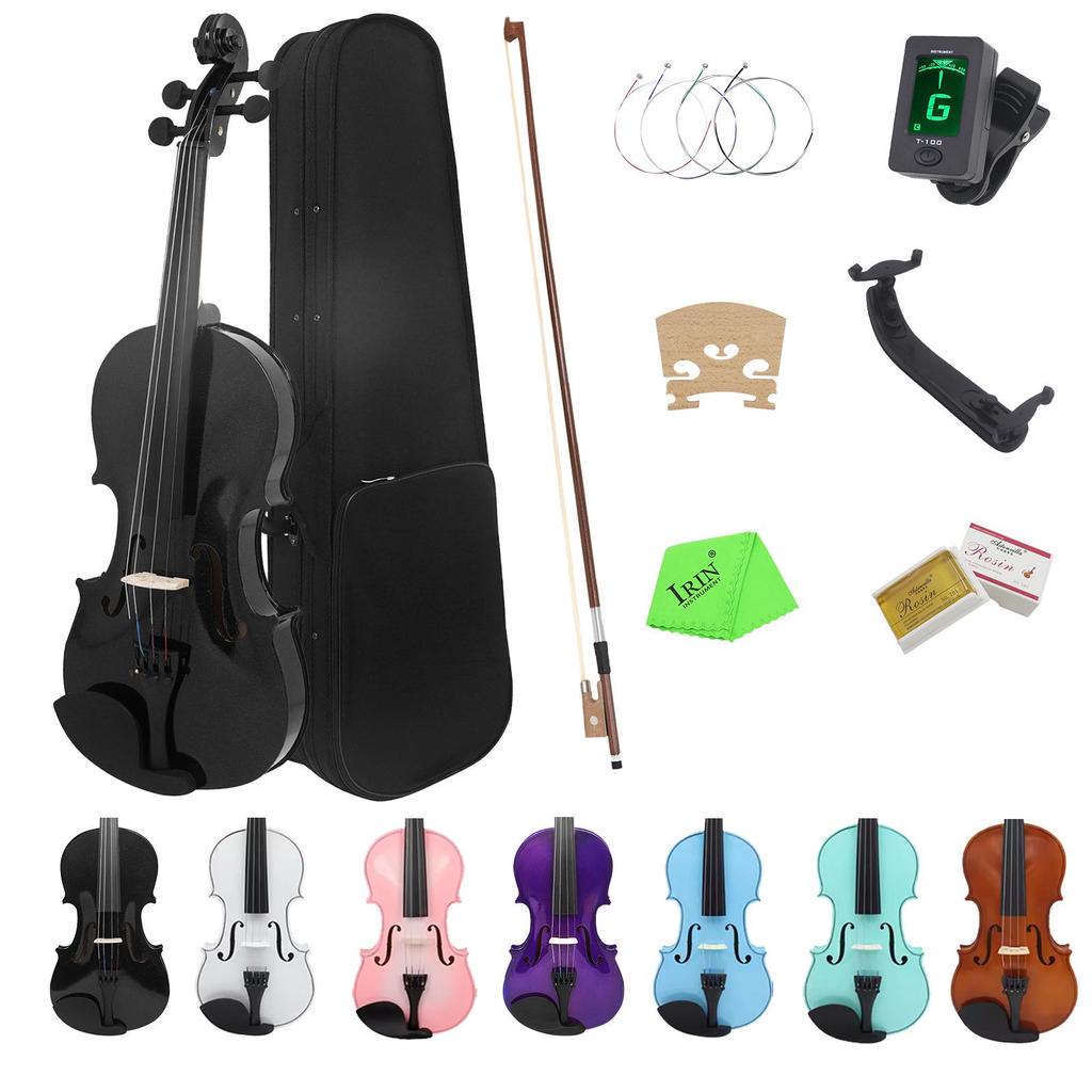4/4 Solid Wood Beginner Violin Set for Adults and Children