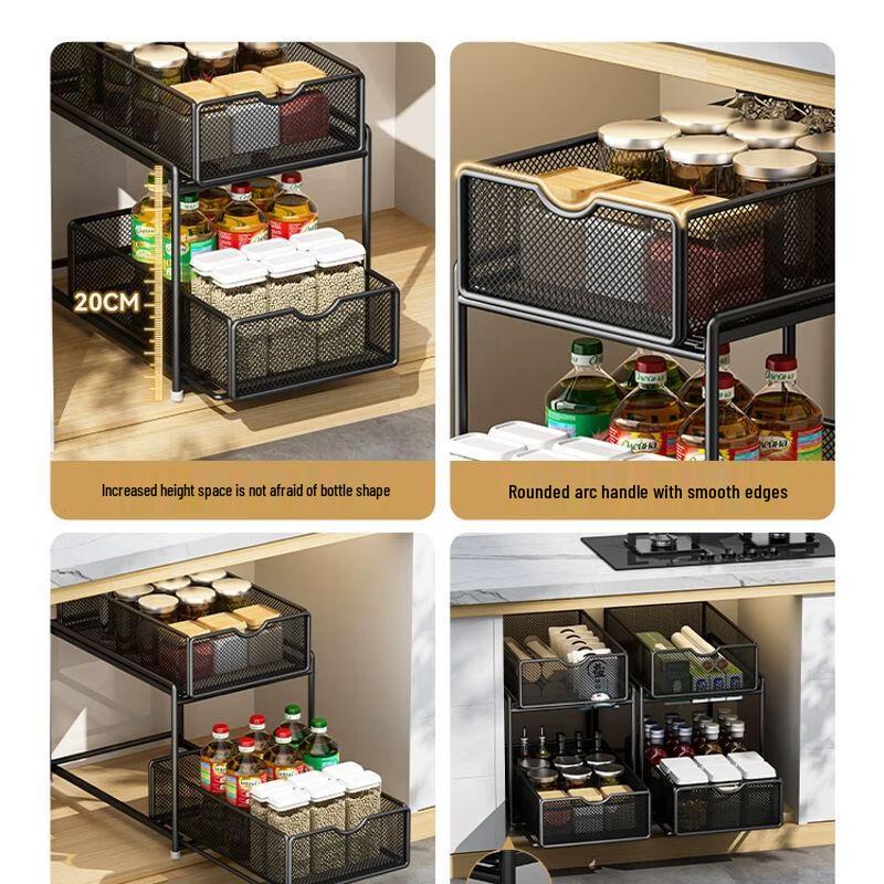 Ausziehbares Unterschrank-Aufbewahrungsregal