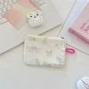 New Fresh Print Coin Purse Portable Canvas Lipstick Storage Bags Mini Students Earphone Bag