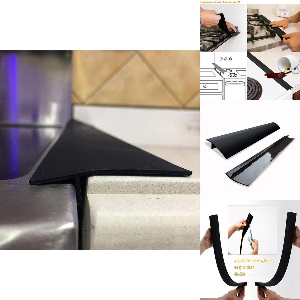 Premium Silicone Kitchen Stove Counter Gap Cover With Timeless Design And Versatile Fit