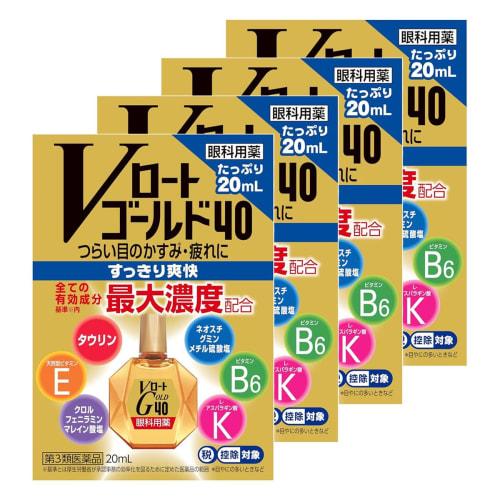 [Third-class OTC drug] V-Rohto Gold 40 20mL x 4
