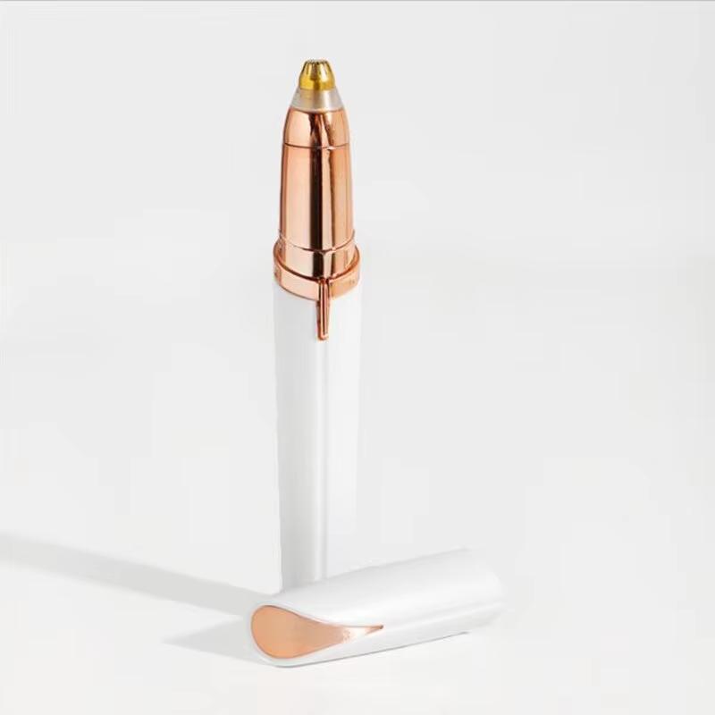 

Электрический инструмент для подравнивания бровей для начинающих, автоматический электрический триммер для бровей, щетка для бритья, скребок для волос в носу, 1 шт. белый