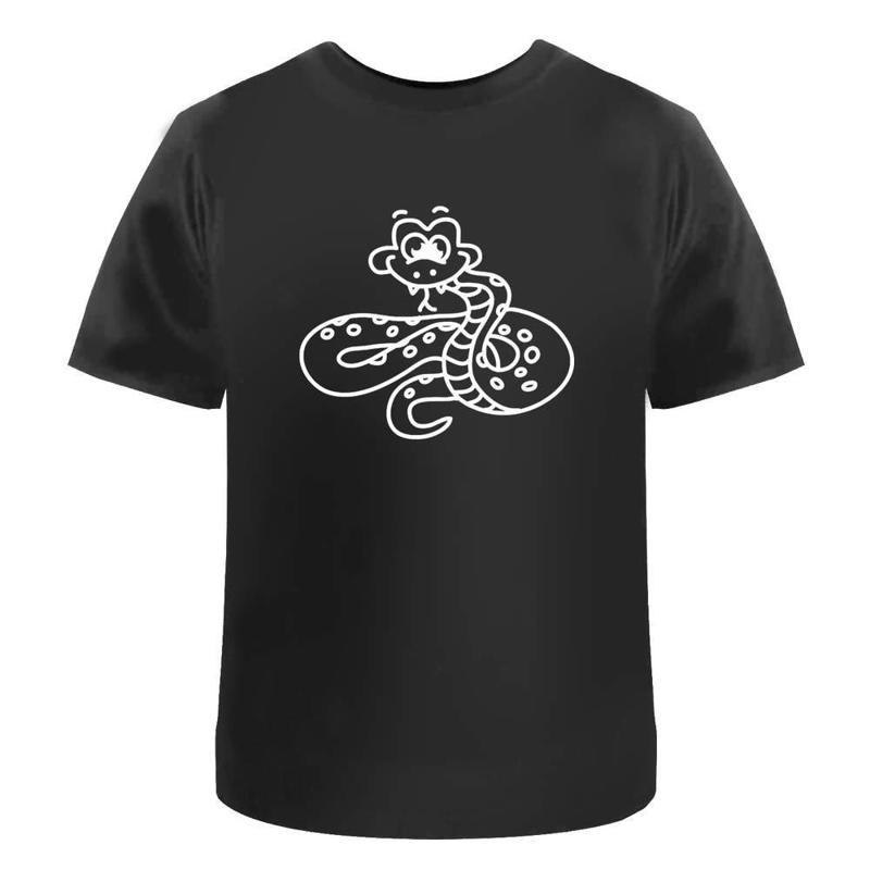 Cute Snake Cotton T Shirt Ta018276