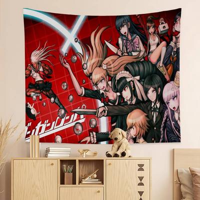 Anime Game Danganronpa Hanging Bohemian Tapestry Bohemian Wall Tapestries Mandala Kawaii Room Decor