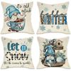 Christmas Gnomes Pillowcases: Cozy Winter Designs - It's Cold Outside, Hello WINTER, Let It Snow Room Home Decoration