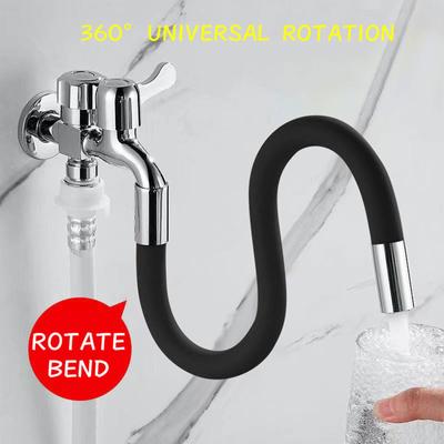 Household Flexible Water Tap Extender Universal Extension Tube 360°  Bending Faucet Extender