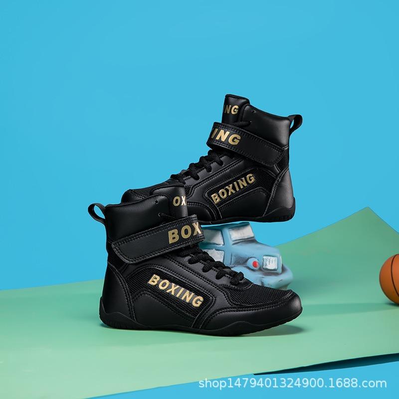 New men's and women's medium help breathable non-slip boxing shoes Sanda training lightweight wrestling shoes