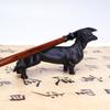 Creative Iron Dog Sculpture Modern Home Decoration Animal Art Ornaments Collection Figurines Desktop Decors for Bedroom