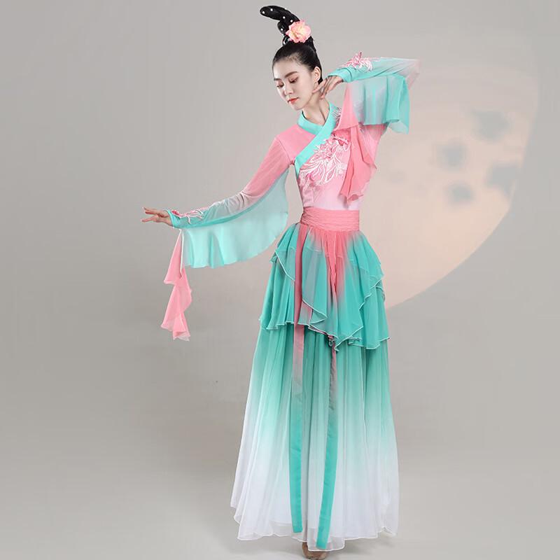 Elegant Flowy Classical Dance Performance Dress