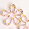 Resin Flower Charm Pendant for DIY Jewelry Making Findings Double Side Flower
