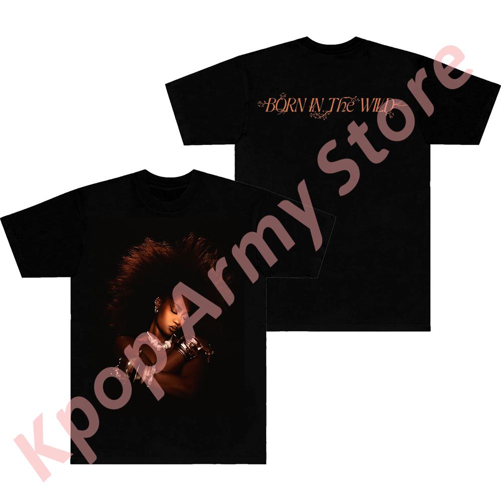 Tems Born in the Wild Tour Tshirts New Logo Tee Summer Women Unisex Fashion Casual Short Sleeve Crewneck S