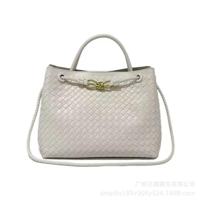 Nieuwe handgeweven tas grote capaciteit tote handtas modetrend veelzijdige enkele schouder messenger casual dames tas