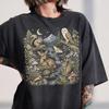 Vintage Forest Animals Shirt, Woodland Creatures Tee, Cottagecore Night Sky T-Shirt, Nature Lover Gift