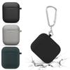 Silicone Shockproof Cases For Apple Air Pods 2 1 Case Protective Wireless Bluetooth Earphones Earphone Acssories With Keyring